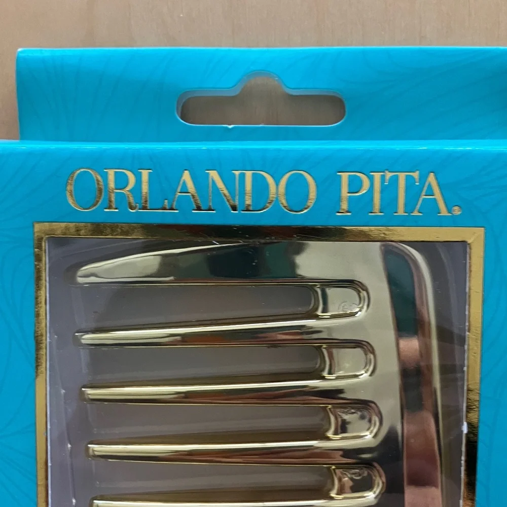Orlando‎ Pita Gold Wide Tooth Comb NEW